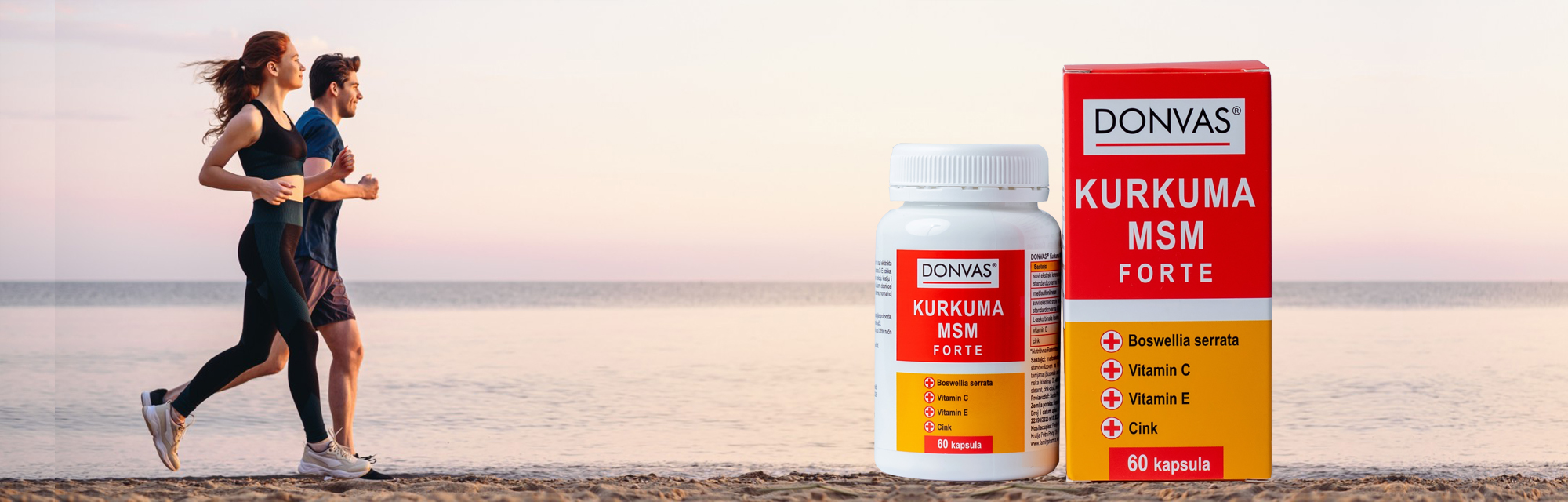 DONVAS® CURKUMA MSM forte, 60 capsules, nutritional supplement