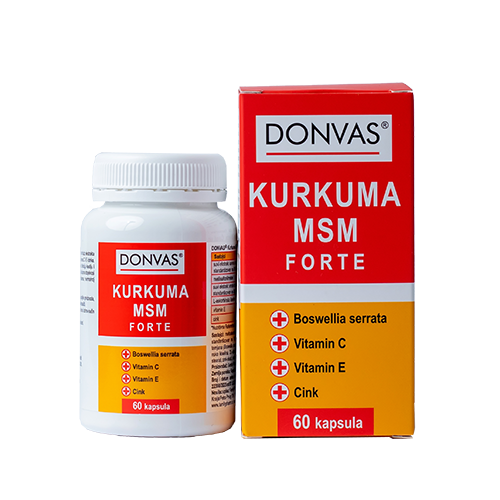 DONVAS® CURKUMA MSM forte, 60 capsules, nutritional supplement