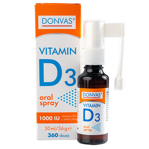 Vitamin  D3 oral spray DONVAS®, spray solution, 30ml