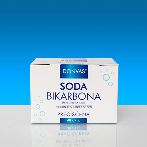 SODIUM BICARBONATE purified DONVAS®, 40 pcs. x 25 g
